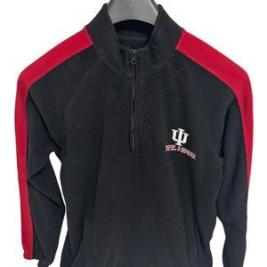 Indiana Hoosiers 1/2 Zip Fleece Pullover Sweatshirt Size Small